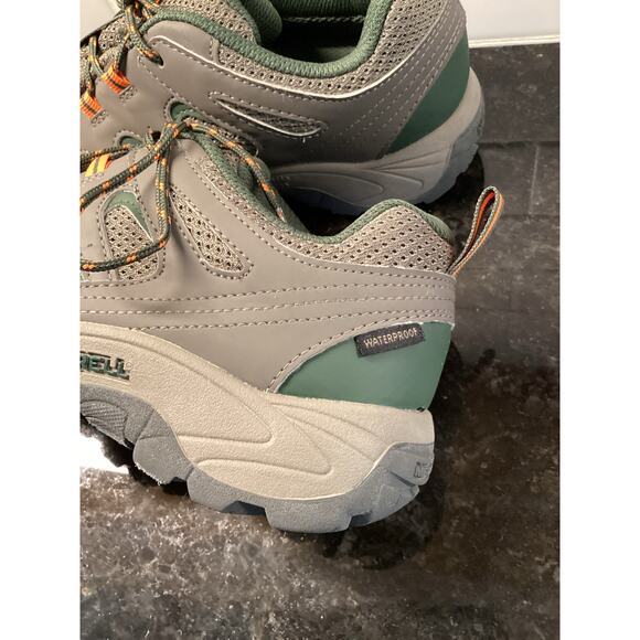 Merrell Men's Lace Up Waterproof Oak Creek Hiking Trail Shoes Gray Green 5.5 - Picture 5 of 9